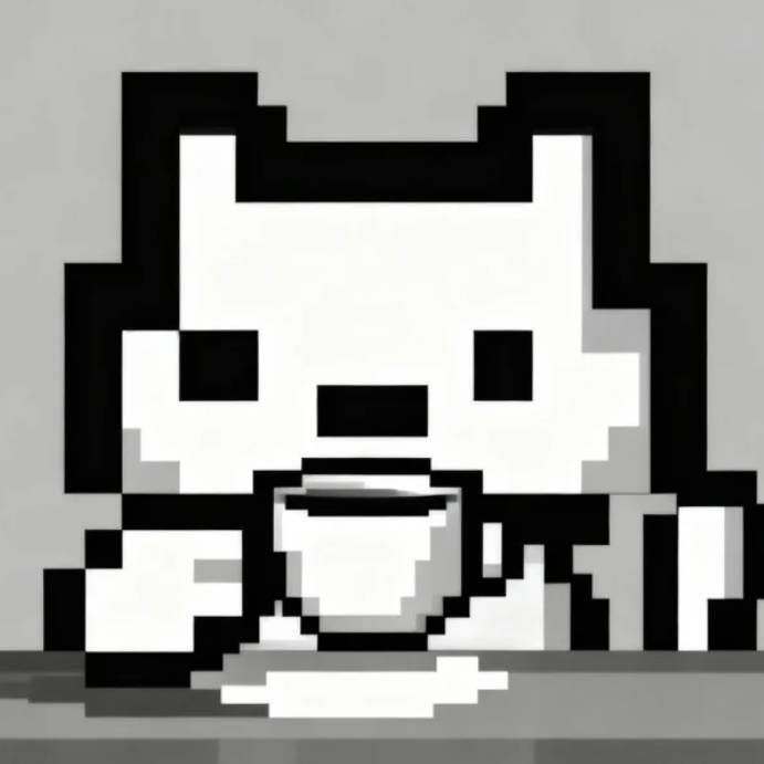 龙井的像素猫头像